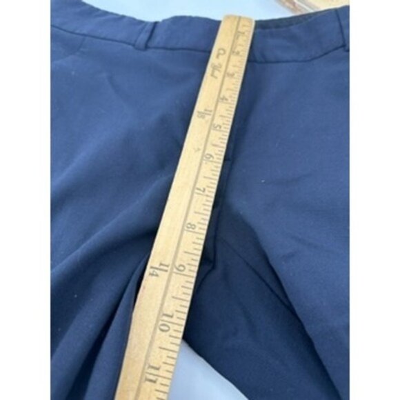 Theory Women's Navy Blue Wool Blend Flare Leg Dress Pants Size 4 - Picture 9 of 10
